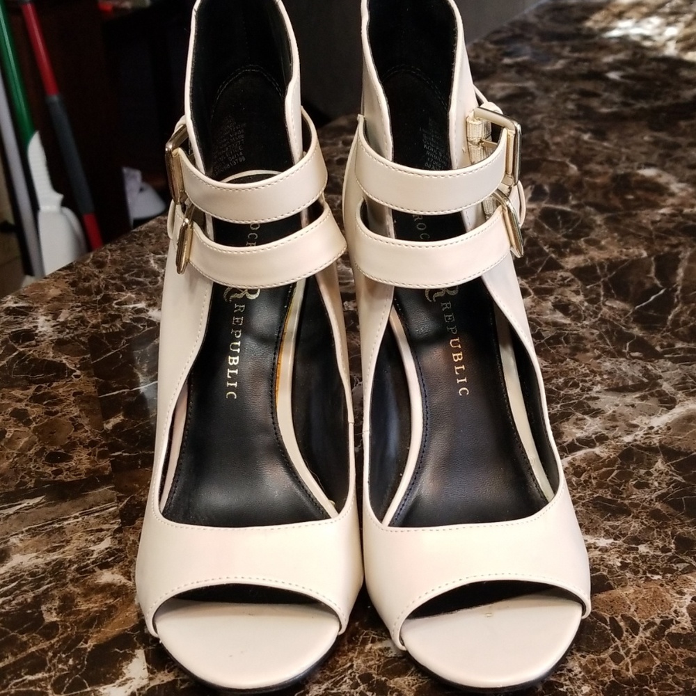 Cream heels
